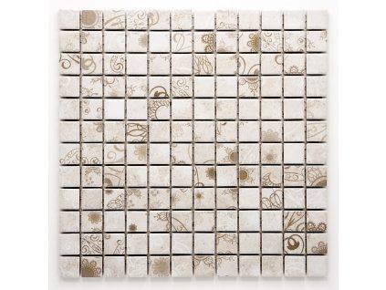 MC23 015 keramická mozaika šedobéžová 23X23mm