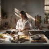 libores comercial photo ofnice woman cooking in modern kitchen cb5ef68e 0624 4be3 b998 5c24b9f7bc54