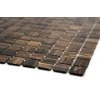 4767 2 sklenena mozaika hneda zlatava 20x20mm