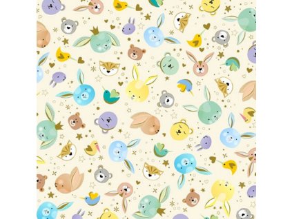 tisk- Lil Buddies - zvířátka na krémové 28636 E