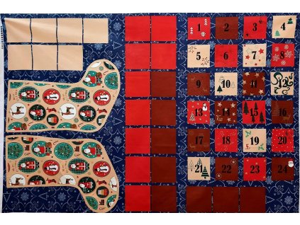 Vánoce - adv.kalendář mikuláš. punčocha,kapsičky