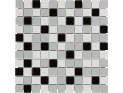 Keramická mozaika The Mosaic Factory Mozaika ExWhite/LGrey/Black