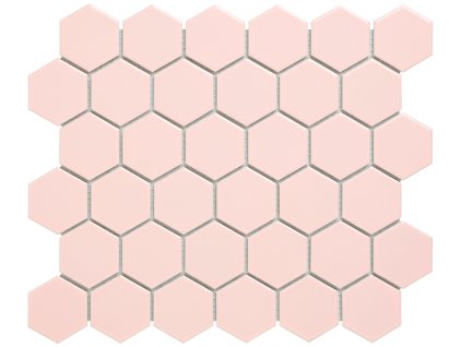Keramická mozaika The Mosaic Factory Mozaika HEX5 Pink Glossy