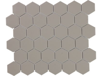 Keramická mozaika The Mosaic Factory Mozaika HEX5 Taupe Glossy