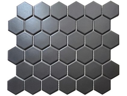 Keramická mozaika FIN Mozaika HEX5 Black Mat