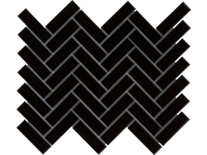 Keramická mozaika The Mosaic Factory Mozaika PAH Black Glossy