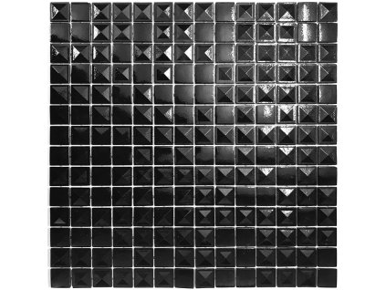 Skleněná mozaika Hisbalit Mozaika 101C PYRAMIDAL BLACK MIX