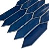 Keramická mozaika The Mosaic Factory Mozaika Picket Blue Glossy