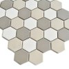 Keramická mozaika FIN Mozaika HEX 5 White Mix