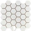 Keramická mozaika FIN Mozaika HEXAGON 5 Bílá Lesk