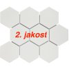 Keramická mozaika FIN Mozaika HEXAGON 10 Bílá Mat 2. jakost