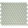 Keramická mozaika The Mosaic Factory Mozaika HEX Soft Green Edge Glossy