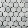 Kamenná mozaika LINEA ITALIA Mozaika Hexagonal Bianco Carrara