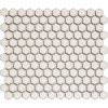Keramická mozaika The Mosaic Factory Mozaika HEX Soft White Edge Glossy