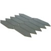 Keramická mozaika The Mosaic Factory Mozaika Picket Green Grey Glossy
