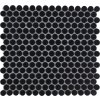 Keramická mozaika FIN Mozaika KOLEČKA Black Mat