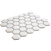 Keramická mozaika FIN Mozaika HEXAGON 5 Bílá Lesk