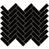 Keramická mozaika The Mosaic Factory Mozaika PAH Black Glossy