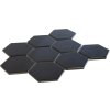 Keramická mozaika The Mosaic Factory Mozaika HEX10 Black Glossy