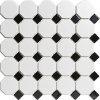 Keramická mozaika The Mosaic Factory Mozaika PAOC White and Black