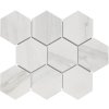 Keramická mozaika FIN Mozaika HEX10 Carrara Bílá Mat