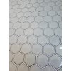 Keramická mozaika The Mosaic Factory Mozaika HEX5 Soft Grey Edge Glossy
