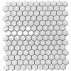 Keramická mozaika FIN Mozaika HEXAGON 2 Bílá Lesk