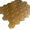 Keramická mozaika The Mosaic Factory Mozaika HEXAGON 5 Gold Matt