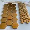 Keramická mozaika The Mosaic Factory Mozaika HEXAGON 5 Gold Matt