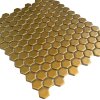 Keramická mozaika The Mosaic Factory Mozaika HEXAGON 2 Gold Matt