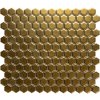 Keramická mozaika The Mosaic Factory Mozaika HEXAGON 2 Gold Matt