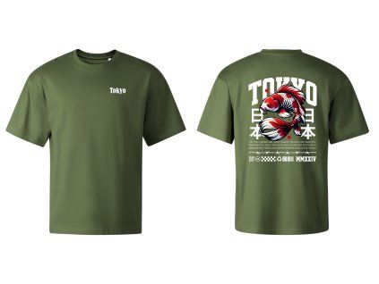 olivové tričko mockup