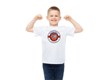 t shirt design strength health sport fitness concept little boy blank white t shirt showing muscles 380164 60477