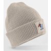 beechfield kids deep cuffed tonal patch beanie Natural Stone