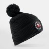 beechfield fan patch beanie Black