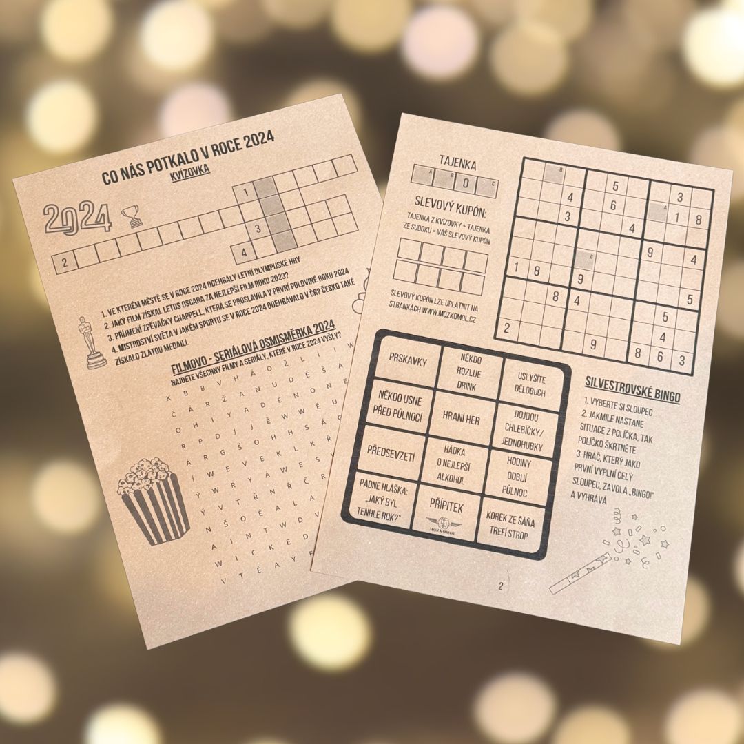 Ohlédnutí za rokem 2024 a luštění ke stažení ZDARMA