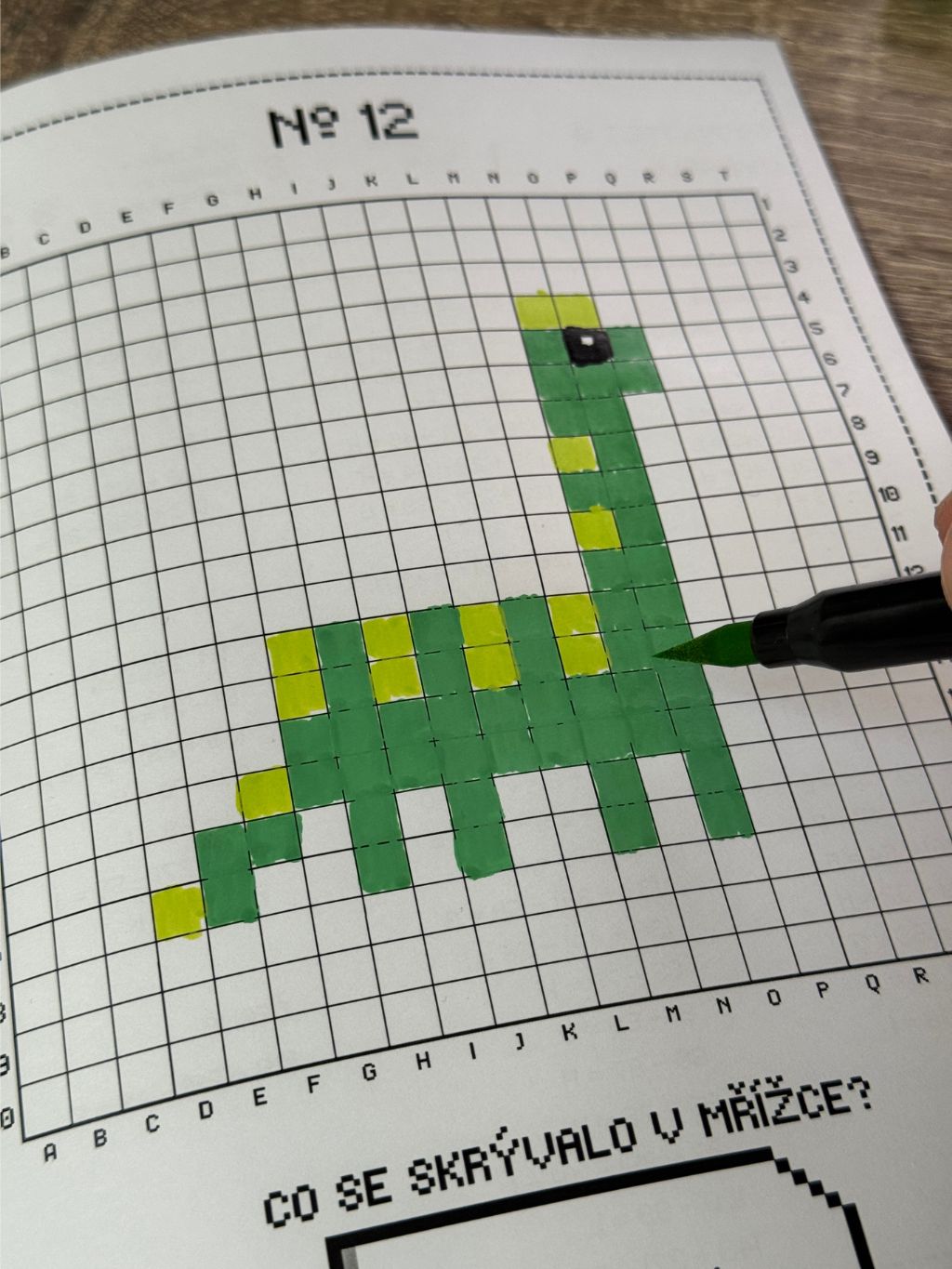 Pixelovky Dinosauři – ukázka počítání pro 1.–2. třídu