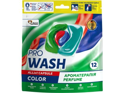 Prací prostředek ve formě kapslí COLOR PROWASH 12 ks (DOYPACK)