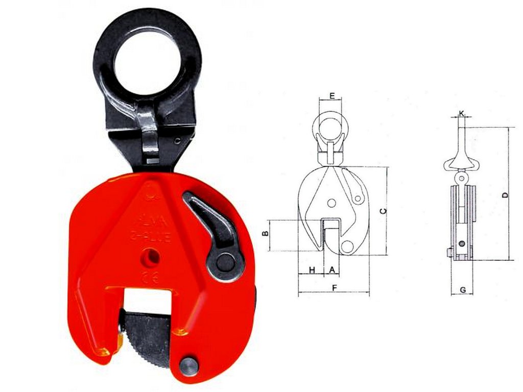 3898/500 - Svěrka McBull CBG Nosnost: 500 kg