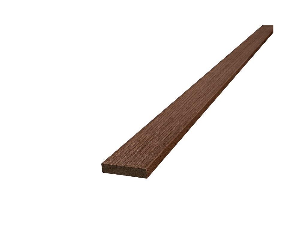 WPC terasová lemovací lišta Nextwood FULL line, hnědá (Rozměry: 70x16x2000 mm)