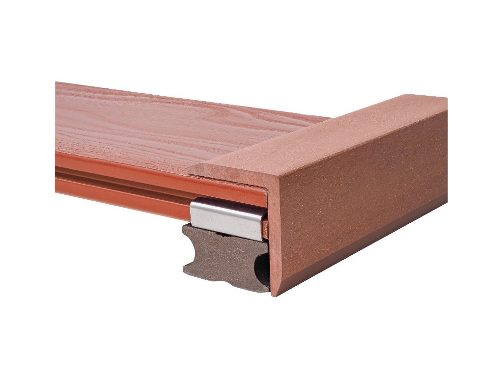 Nextwood terasová lemovací lišta ve tvaru L, třešeň, WP1322 (Rozměry: 51x57x2000 mm)