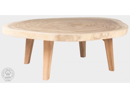 TRUNK IV - konferenční stolek ze suaru 120x100 cm