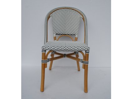 BISTRO - židle z ratanu, bílá