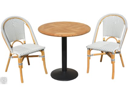 BISTRO+VARENA ⌀75 cm - Bílá