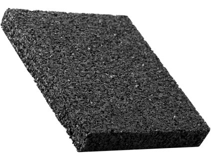 Pryžová podložka 10 mm • 80x60 mm (Rozměry: 80 x 60 x 10 mm)