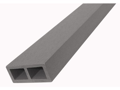 WPC vodorovný plotový nosník Nextwood, 88x38x2000 mm, barva šedá (Rozměry: 88x38x2000 mm, Hmotnost: 4,05 kg)