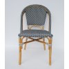 BISTRO - židle z ratanu, šedá