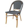 BISTRO - židle z ratanu, šedá