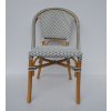 BISTRO - židle z ratanu, bílá