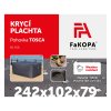 Krycí plachta TOSCA - 242x102 cm